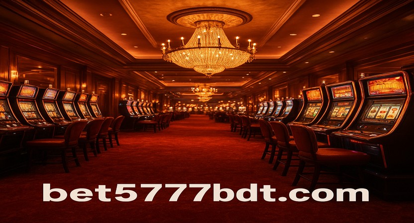 5777bdt অনলাইন গেমিং প্ল্যাটফর্মের ইন্টারফেস